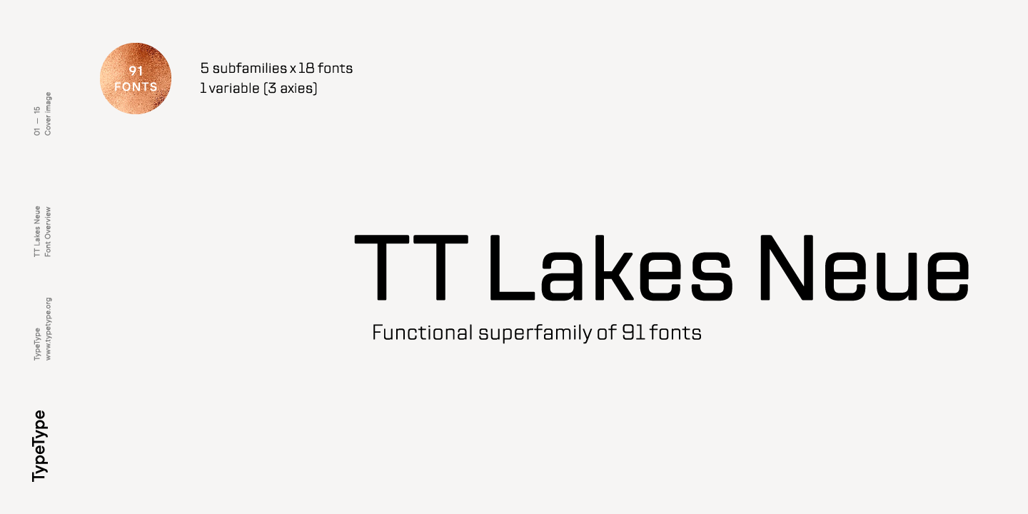 Font TT Lakes Neue Compressed